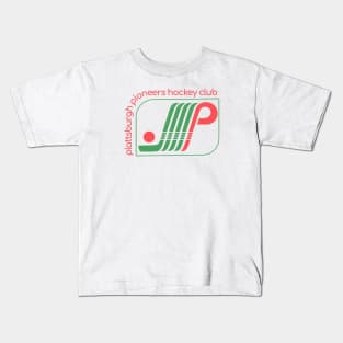 Defunct Plattsburgh Pioneers Hockey Club 1984 Kids T-Shirt